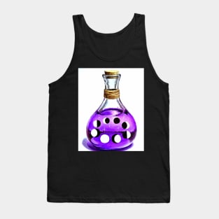 Pink wiccan spell bottle - moon phases Tank Top